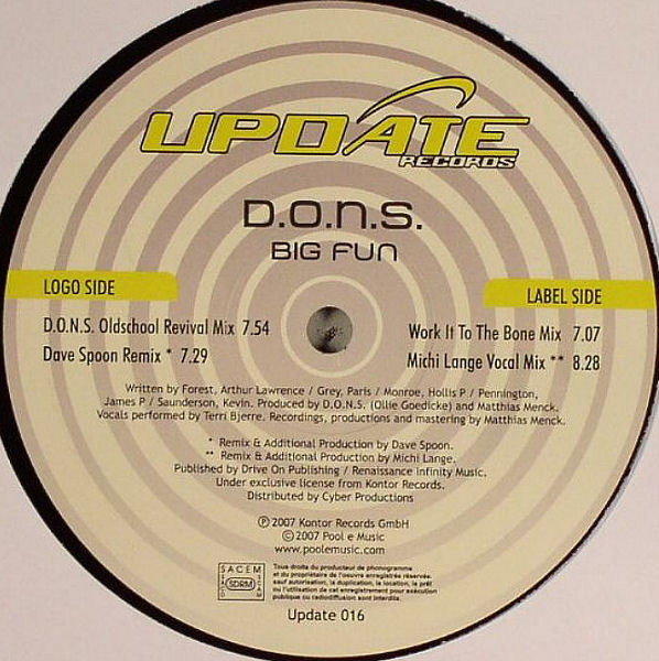 D.O.N.S. - Big Fun | Update Records (Update 016) - main