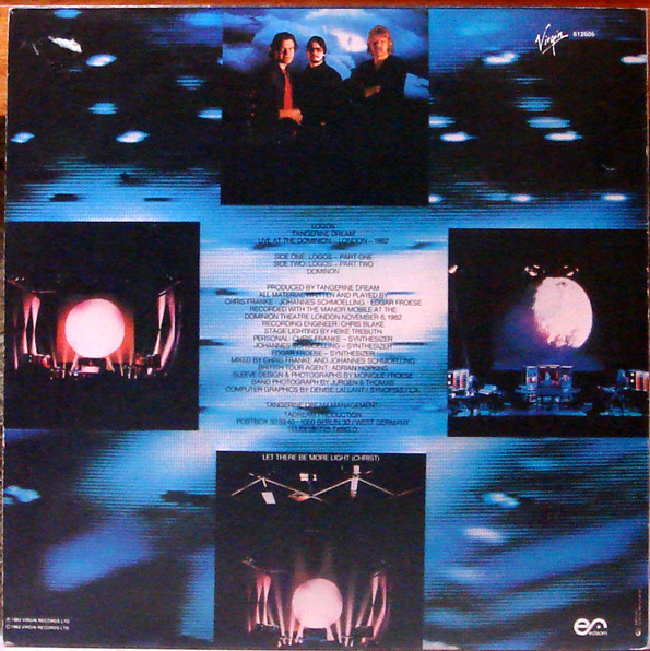 Tangerine Dream - Logos Live | Virgin (612605) - 2