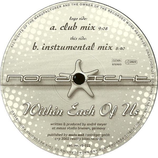 Nordlicht - Within Each Of Us | Reality Bites Records (rb 022) - 3