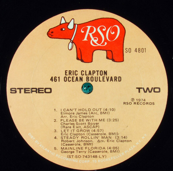 Eric Clapton - 461 Ocean Boulevard | RSO (SO 4801) - 4