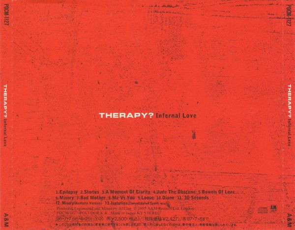 Therapy? - Infernal Love | A&M Records (POCM-1127) - 3