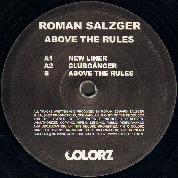 Roman Salzger - Above The Rules | 20000st (ST034) - 3 Roman Salzger - Above The Rules | 20000st (ST034) - 3