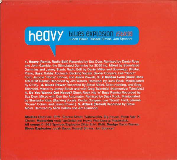 The Jon Spencer Blues Explosion - Heavy | Mute (CDMUTE239) - 4