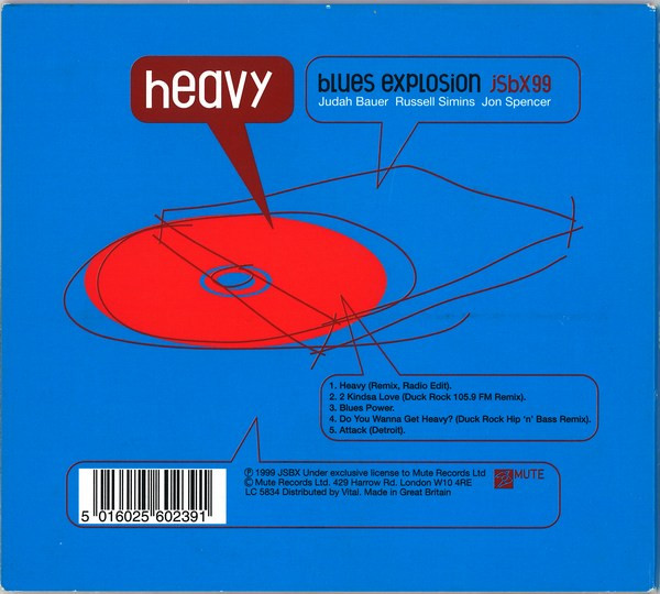 The Jon Spencer Blues Explosion - Heavy | Mute (CDMUTE239) - 2