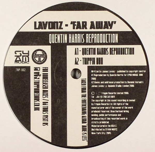 James Lavonz - Far Away (Quentin Harris Reproduction) | Trippin Records (TRP-002) - main