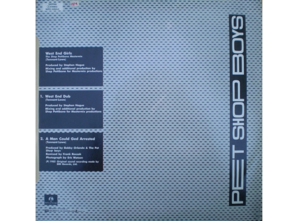 Pet Shop Boys - West End Girls (The Shep Pettibone Mastermix) | Parlophone (2009986) - 3