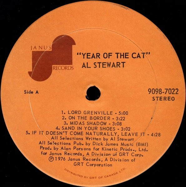Al Stewart - Year Of The Cat | Janus Records (9098-7022) - 3 Al Stewart - Year Of The Cat | Janus Records (9098-7022) - 3