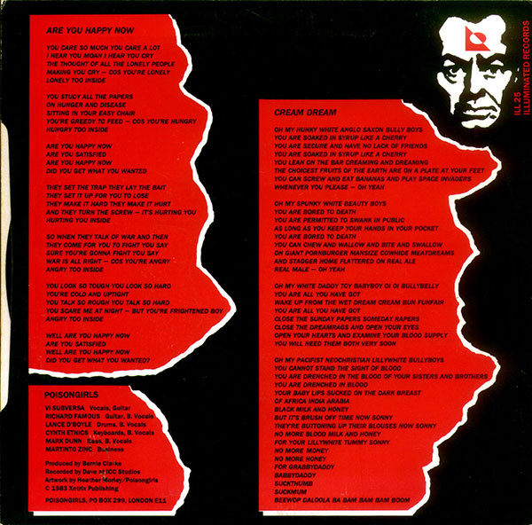 Poison Girls - Are You Happy Now ... | Illuminated Records (ILL 25) - 2