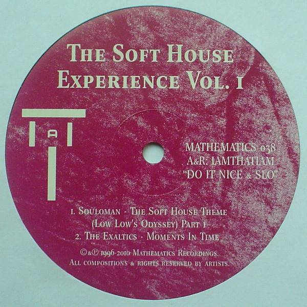 Various - The Soft House Experience Vol. 1 | Mathematics Recordings (MATHEMATICS 038)