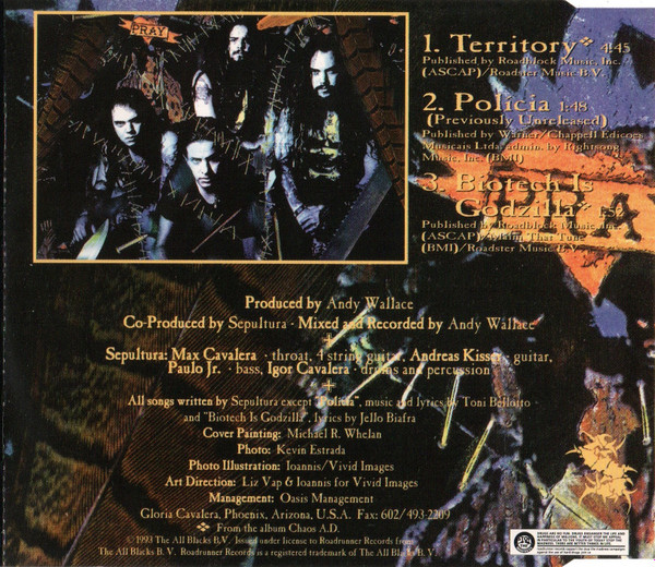 Sepultura - Territory | Roadrunner Records (RR 2382-3) - 2