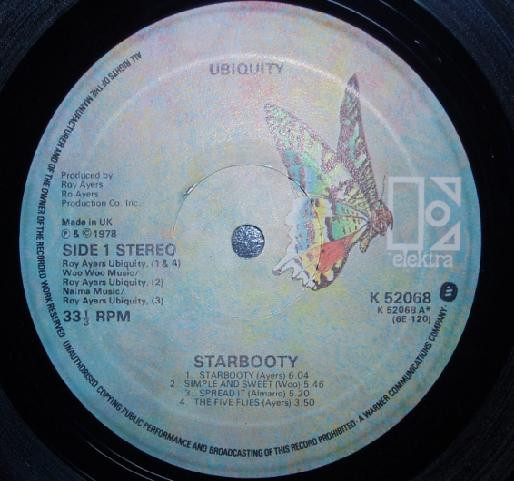 Roy Ayers presents Ubiquity - Starbooty | Elektra (K 52068) - 3