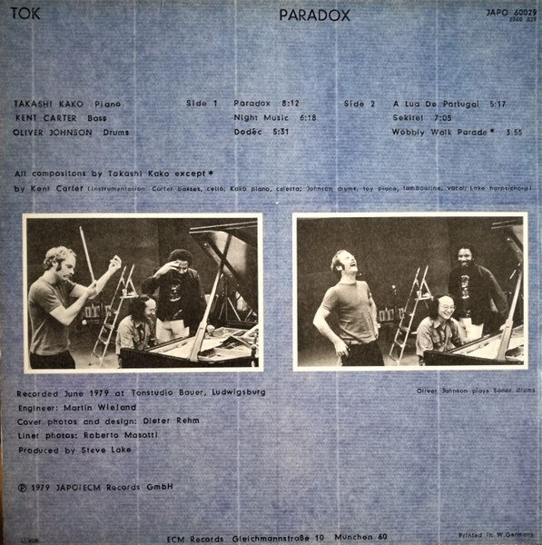 TOK - Paradox | Japo Records (JAPO 60029) - 2