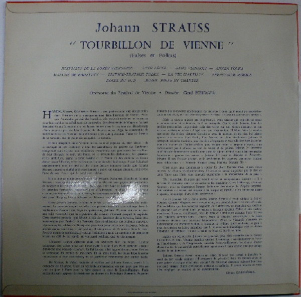 Johann Strauss Jr. - Wiener Festspielorchester , Gerd Heidger - Tourbillon De Vienne - Valses Et Polkas | Guilde Internationale Du Disque (MMS-2134) - 3 Johann Strauss Jr. - Wiener Festspielorchester , Gerd Heidger - Tourbillon De Vienne - Valses Et Polkas | Guilde Internationale Du Disque (MMS-2134) - 3