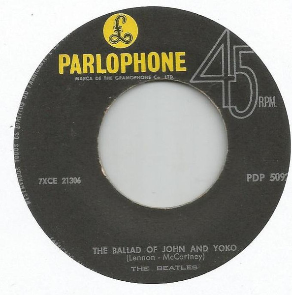 The Beatles - The Ballad Of John And Yoko | Parlophone (PDP 5092) - 3