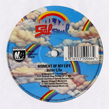 Bebu Silvetti / Inner Life - Spring Rain / Moment Of My Life | Salsoul Records (12 SALSA 6) - 3