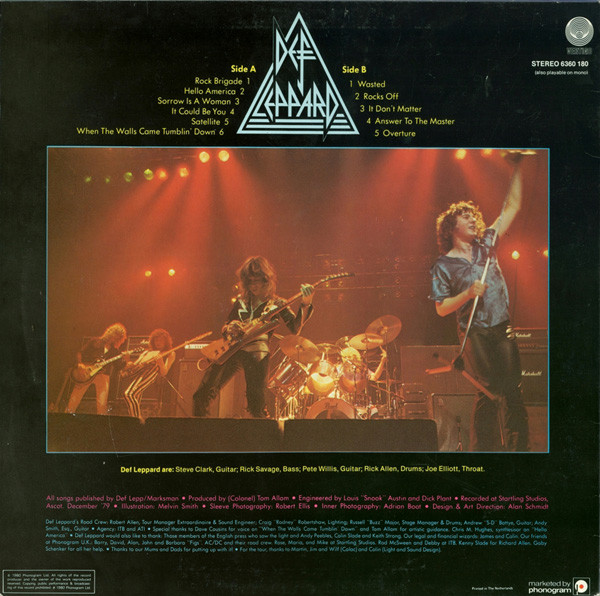 Def Leppard - On Through The Night | Vertigo (6360 180) - 2