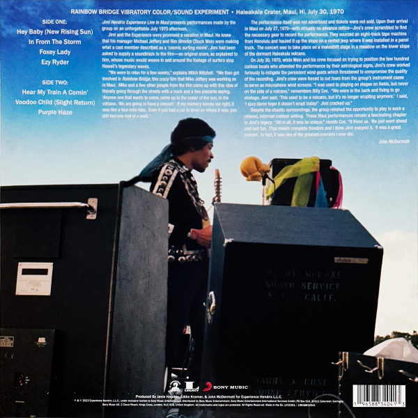 The Jimi Hendrix Experience - Live In Maui (Clear Vinyl) [Vinyl] | Experience Hendrix (19658834041) - 3