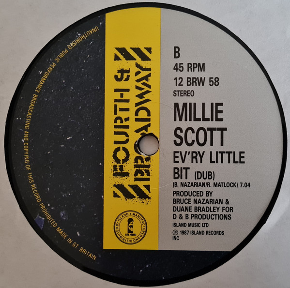 Millie Scott - Ev'ry Little Bit | 4th & Broadway (12 BRW 58) - 3