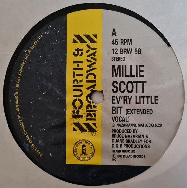 Millie Scott - Ev'ry Little Bit | 4th & Broadway (12 BRW 58) - 2