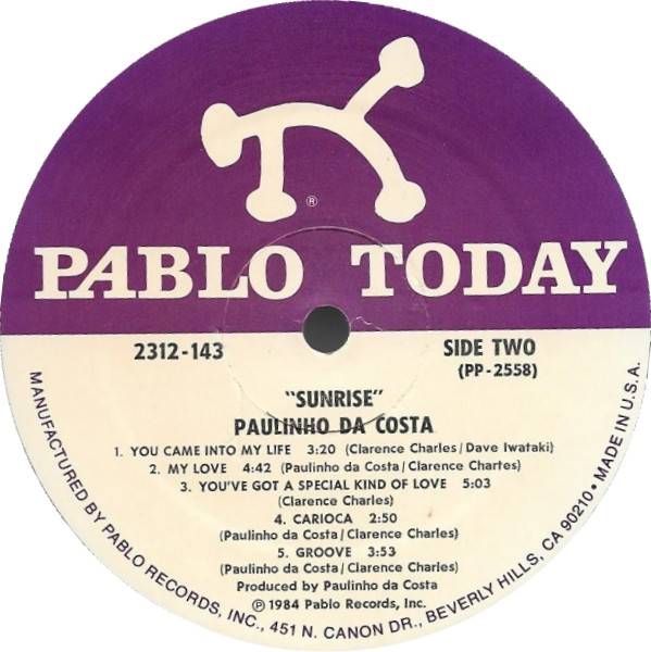 Paulinho Da Costa - Sunrise | Pablo Today (2312-143) - 3 Paulinho Da Costa - Sunrise | Pablo Today (2312-143) - 3