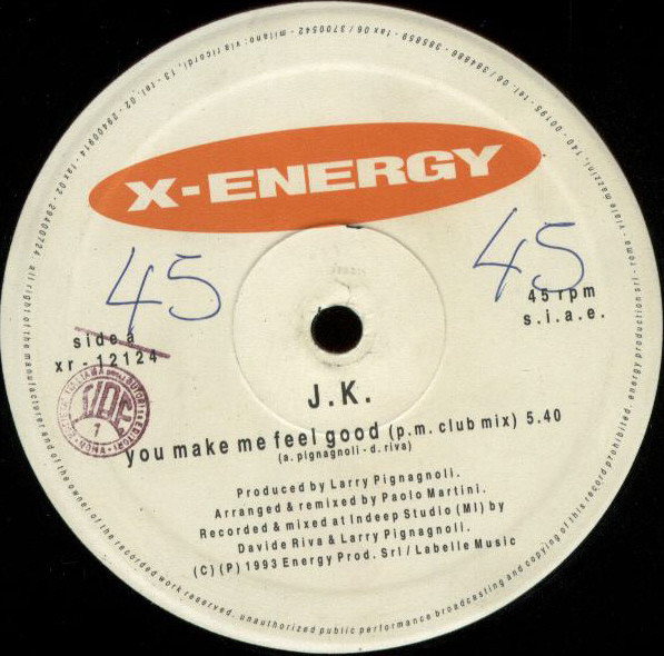J.K. - You Make Me Feel Good | X-Energy Records (XR-12124) - 2 J.K. - You Make Me Feel Good | X-Energy Records (XR-12124) - 2