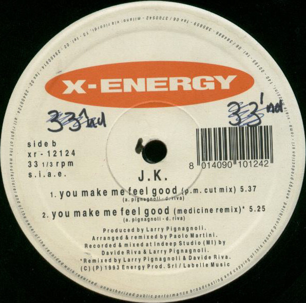 J.K. - You Make Me Feel Good | X-Energy Records (XR-12124) - 3 J.K. - You Make Me Feel Good | X-Energy Records (XR-12124) - 3