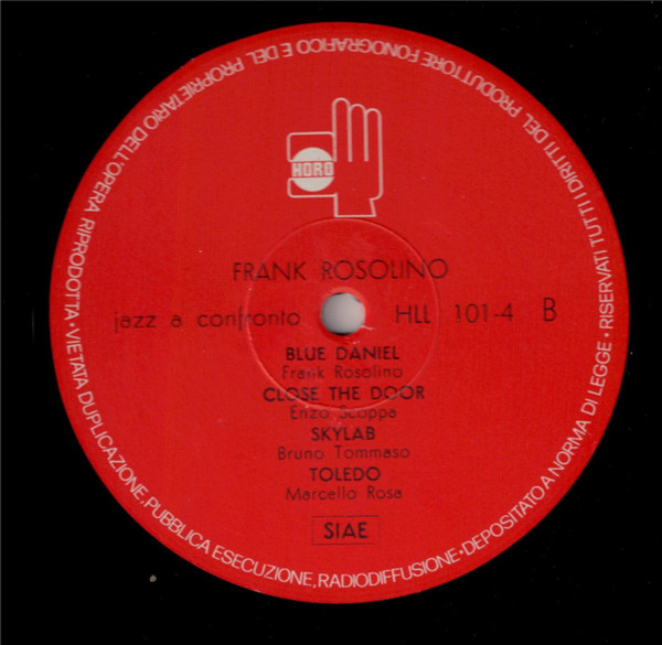 Frank Rosolino - Jazz A Confronto 4 | Horo Records (HLL 101-4) - 3 Frank Rosolino - Jazz A Confronto 4 | Horo Records (HLL 101-4) - 3