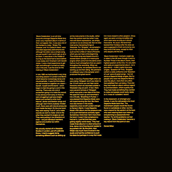 Depeche Mode - Black Celebration | Legacy (STUMM26) - 2