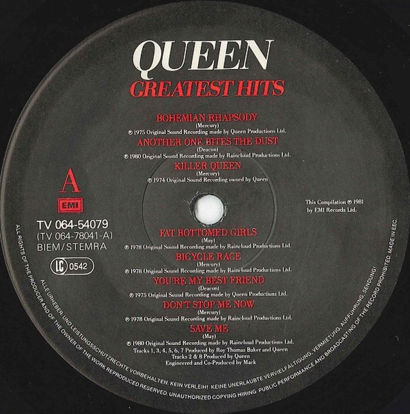 Queen - Grootste Hits | EMI (1A 064-54079) - 3 Queen - Grootste Hits | EMI (1A 064-54079) - 3