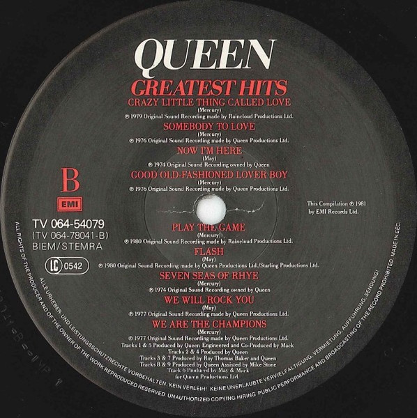 Queen - Grootste Hits | EMI (1A 064-54079) - 4 Queen - Grootste Hits | EMI (1A 064-54079) - 4