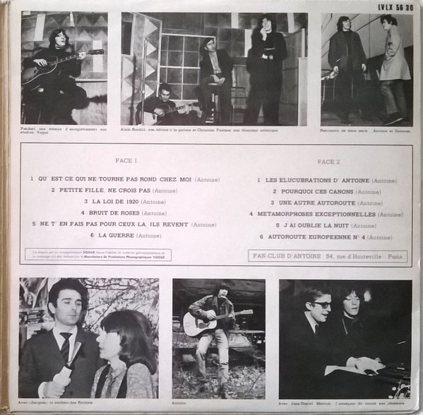 Antoine - Antoine | Disques Vogue (LVLX 56 30) - 3