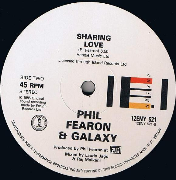 Phil Fearon & Galaxy Featuring Dorothy Galdez - This Kind Of Love | Ensign (12 ENY 521) - 2