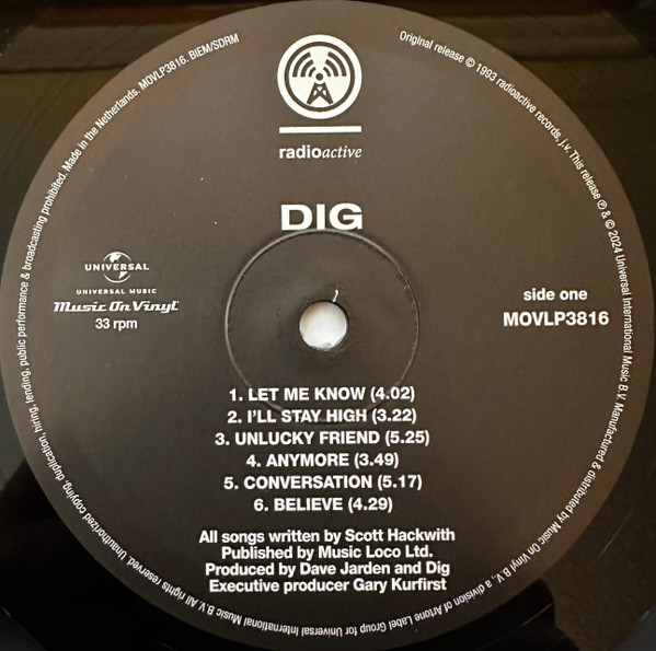 Dig - Dig | Radioactive Records, J.V. (MOVLP3816) - 3