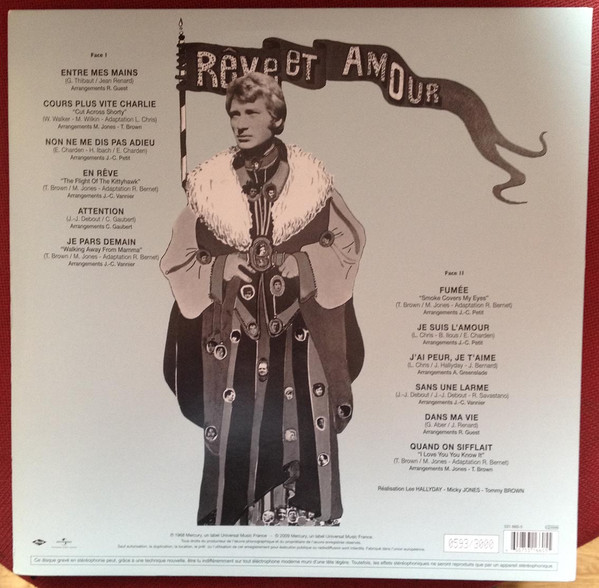 Johnny Hallyday - Rêve Et Amour | Mercury (531 660-5) - 2 Johnny Hallyday - Rêve Et Amour | Mercury (531 660-5) - 2