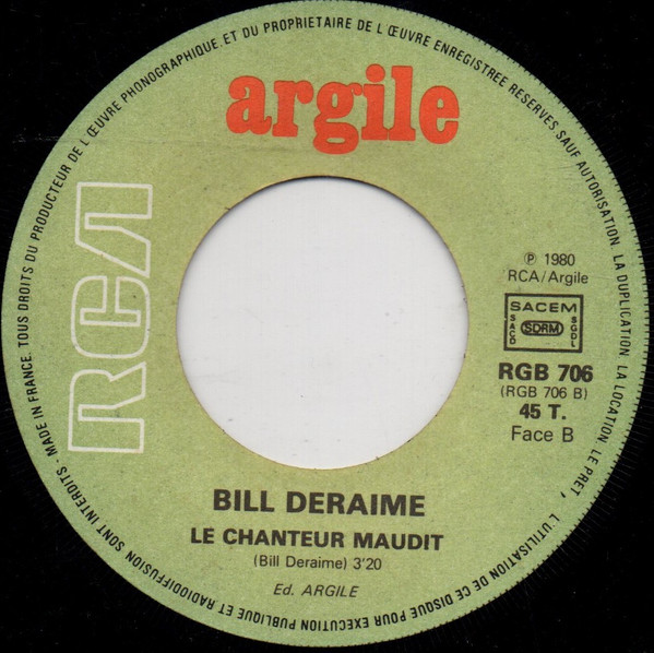 Bill Deraime - Faut Que J'me Tire Ailleurs | RCA (RGB 706) - 2 Bill Deraime - Faut Que J'me Tire Ailleurs | RCA (RGB 706) - 2