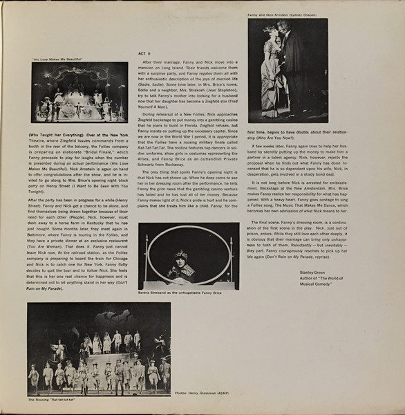 Barbra Streisand , Sydney Chaplin - Funny Girl (Original Broadway Cast) | Capitol Records (SVAS 2059) - 3 Barbra Streisand , Sydney Chaplin - Funny Girl (Original Broadway Cast) | Capitol Records (SVAS 2059) - 3