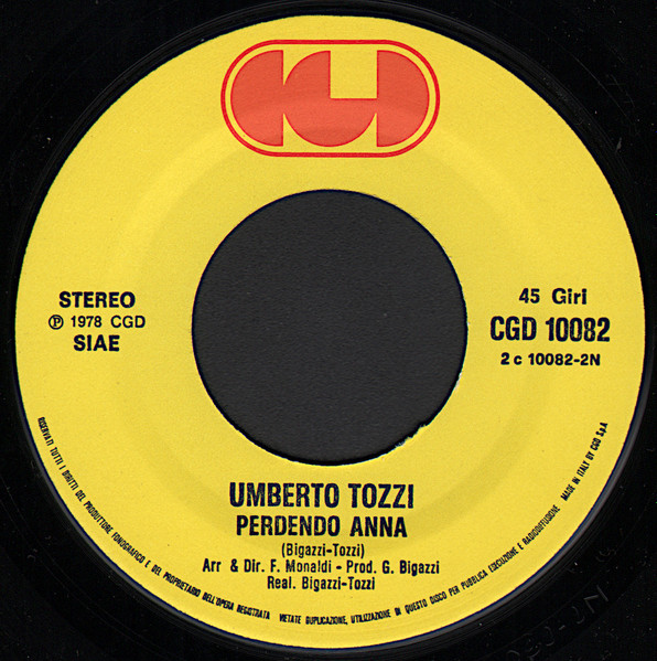Umberto Tozzi - Tu | CGD (CGD 10082) - 4