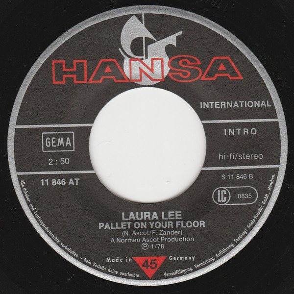 Laura Lee - Mary Anne / Pallet On Your Floor | Hansa International (11 846 AT) - 3