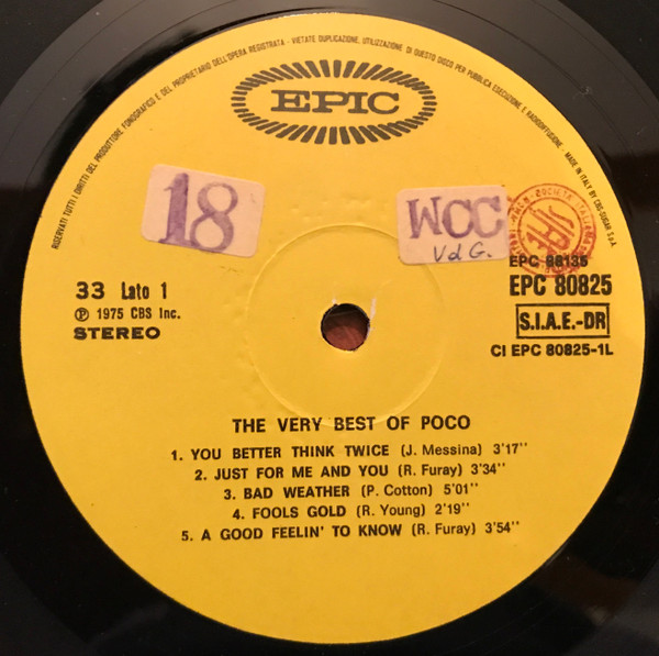 Poco - The Very Best Of Poco | Epic (EPC 88135) - 4 Poco - The Very Best Of Poco | Epic (EPC 88135) - 4