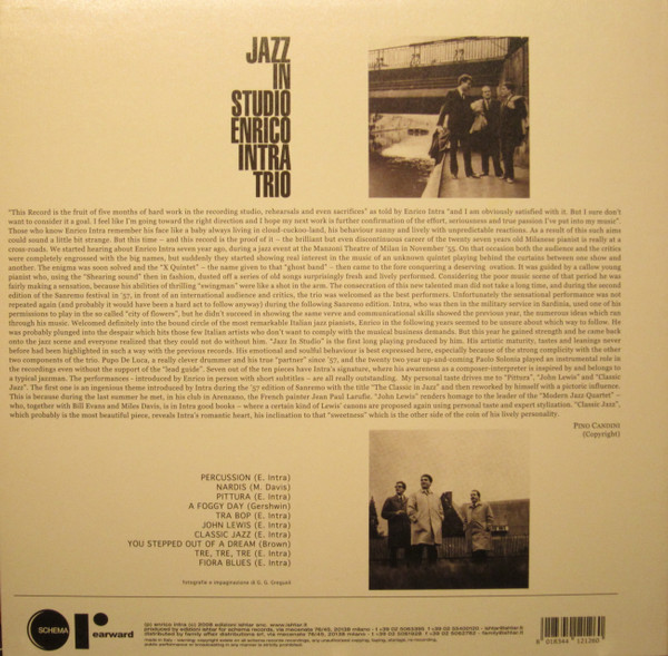 Enrico Intra Trio - Jazz In Studio | Rearward (RW126LP) - 2 Enrico Intra Trio - Jazz In Studio | Rearward (RW126LP) - 2