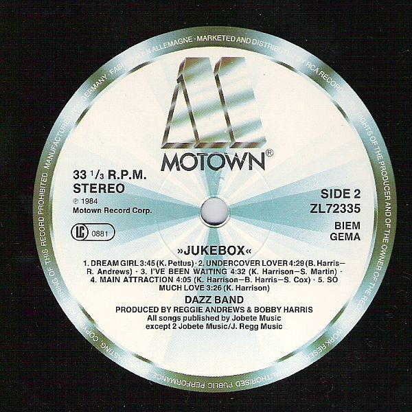 Dazz Band - Jukebox | Motown (ZL72335) - 3