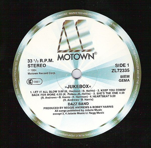 Dazz Band - Jukebox | Motown (ZL72335) - 2
