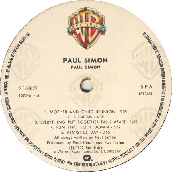 Paul Simon - Paul Simon | Warner Bros. Records (1592461) - 2