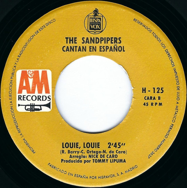 The Sandpipers - Cantan En Español | A&M Records (H 125) - 4 The Sandpipers - Cantan En Español | A&M Records (H 125) - 4