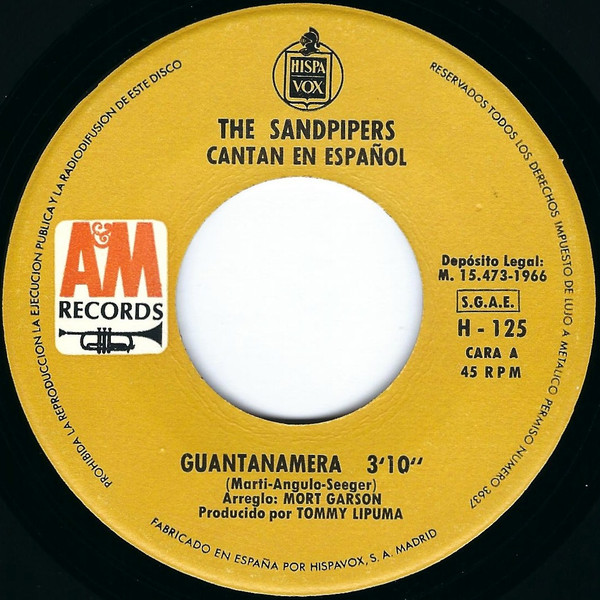 The Sandpipers - Cantan En Español | A&M Records (H 125) - 3 The Sandpipers - Cantan En Español | A&M Records (H 125) - 3