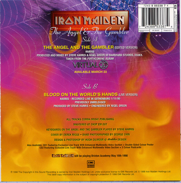 Iron Maiden - The Angel & The Gambler | EMI (7243 885338 7 4) - 3