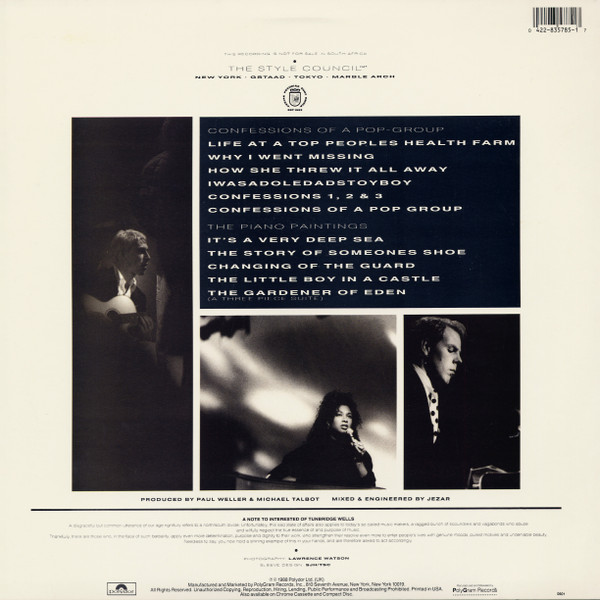 The Style Council - Confessions Of A Pop Group | Polydor (835 785-1) - 2 The Style Council - Confessions Of A Pop Group | Polydor (835 785-1) - 2