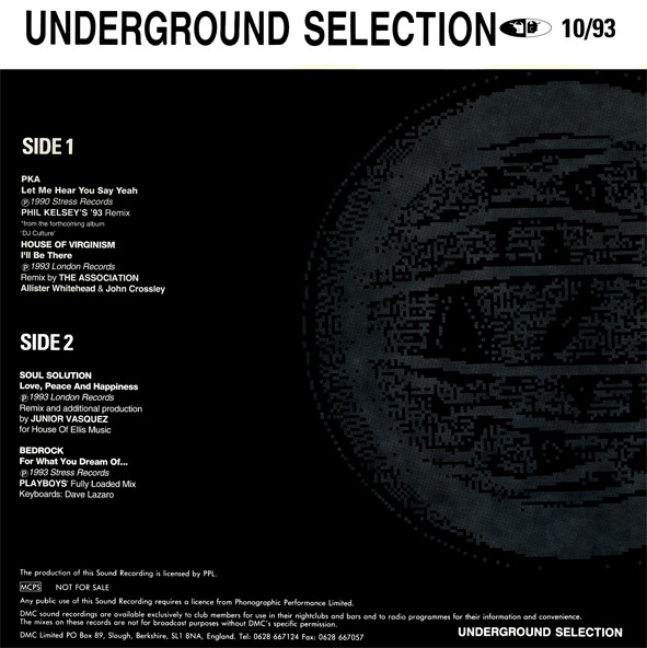 Various - Underground Selection 10/93 | DMC (DMC 129/2) - 2 Various - Underground Selection 10/93 | DMC (DMC 129/2) - 2