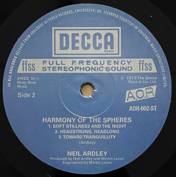 Neil Ardley - Harmony Of The Spheres | Analogue October Records (AOR-002-ST) - 4 Neil Ardley - Harmony Of The Spheres | Analogue October Records (AOR-002-ST) - 4