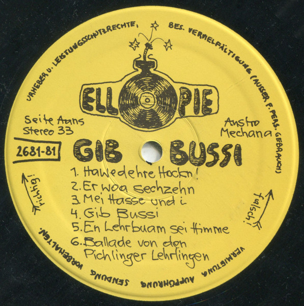 Various - Gib Bussi - Wiener Lehrlingslieder | Ell-Pie (2681-81) - 3